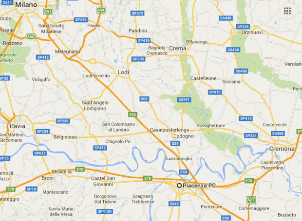 Piacenza Mappa