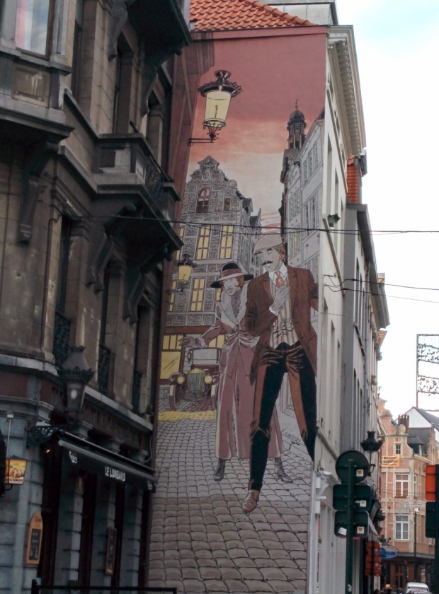 Murales coppia passato Bruxelles