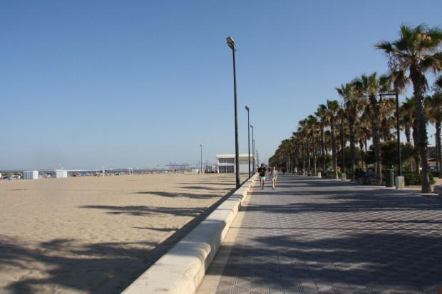 Passeggiata lungo Playa Malvarrosa