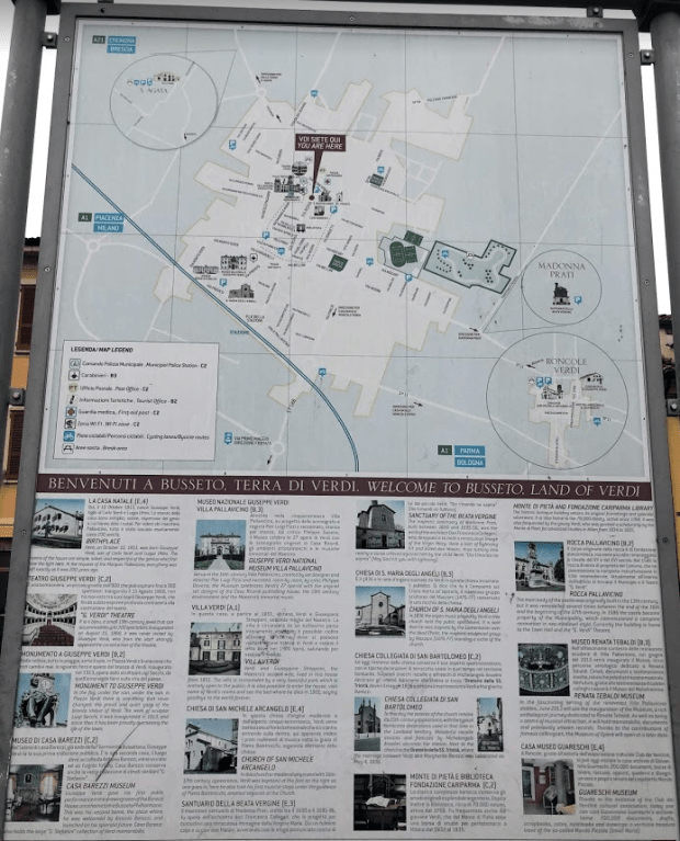 Busseto - Cartellone turistico